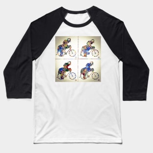 Elephant collage with tartan Baseball T-Shirt